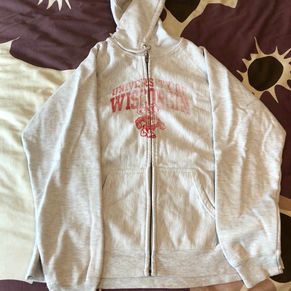 University of Wisconsin Zip Up Hoodie XXL